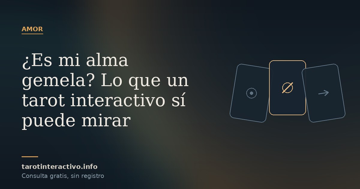 Dos cartas boca abajo sobre fondo azul noche, con una tercera carta girada entre ambas