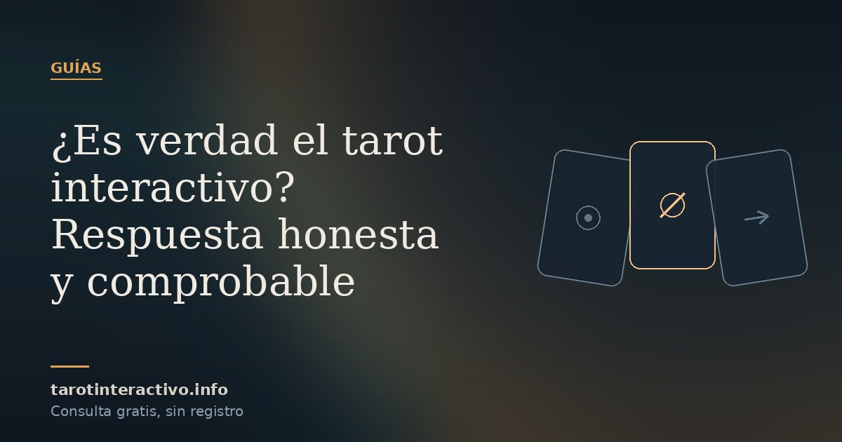 Tres cartas boca abajo bajo una luz ámbar, con una de ellas levantada por una esquina