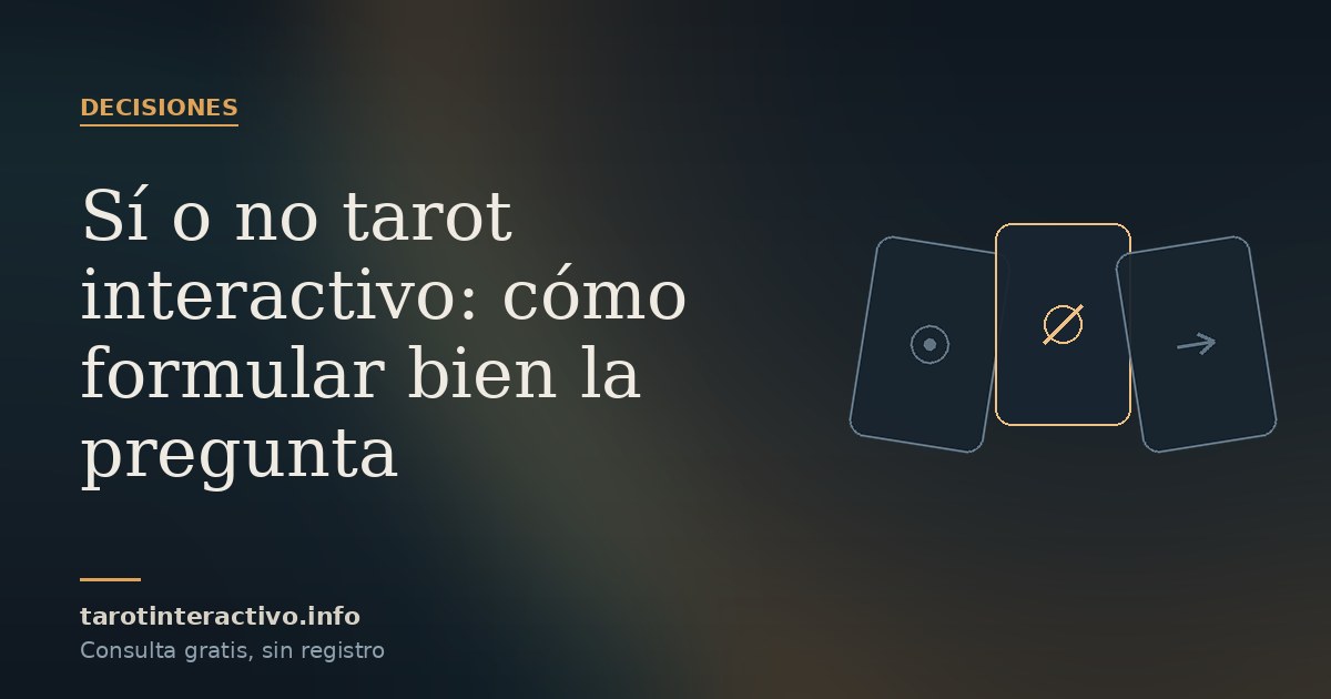 Dos caminos que se bifurcan trazados en ámbar sobre fondo azul petróleo, con tres cartas al final de uno de ellos