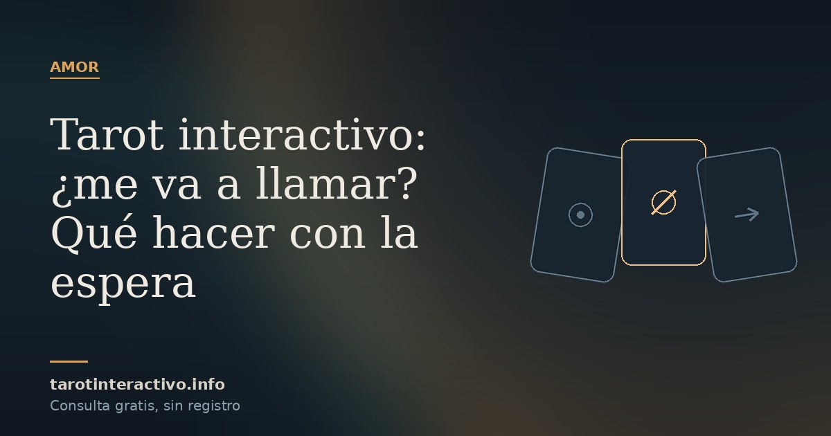 Un móvil apagado boca arriba junto a tres cartas de tarot sobre fondo azul petróleo
