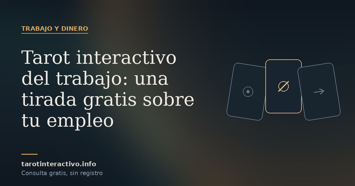 Tres cartas alineadas sobre fondo azul noche junto al trazo ámbar que marca la posición del siguiente paso